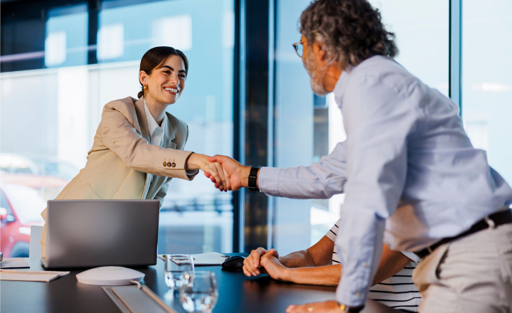 Business professionals collaborating on efficient digital workflows and operational processes